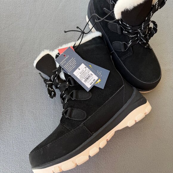 Women's Corie Winter Hiker Boots - Universal Thread Jet Black 6 - Picture 6 of 8